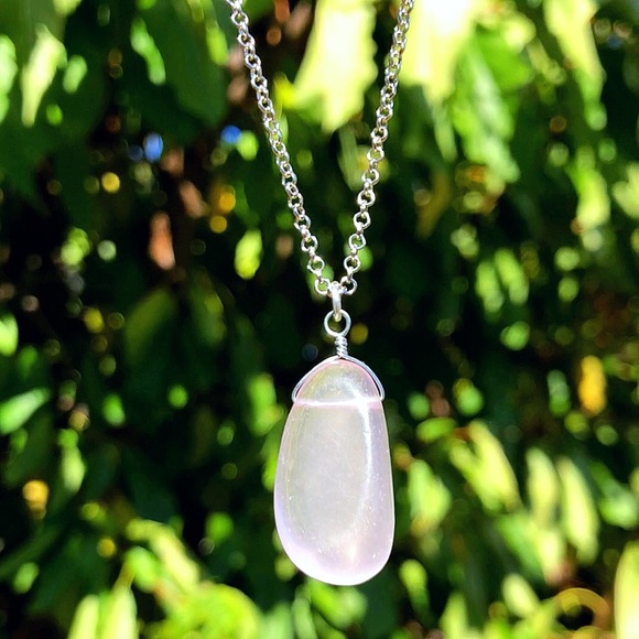Genuine Rose Quartz Pendant Necklace! - Picture 5 of 5